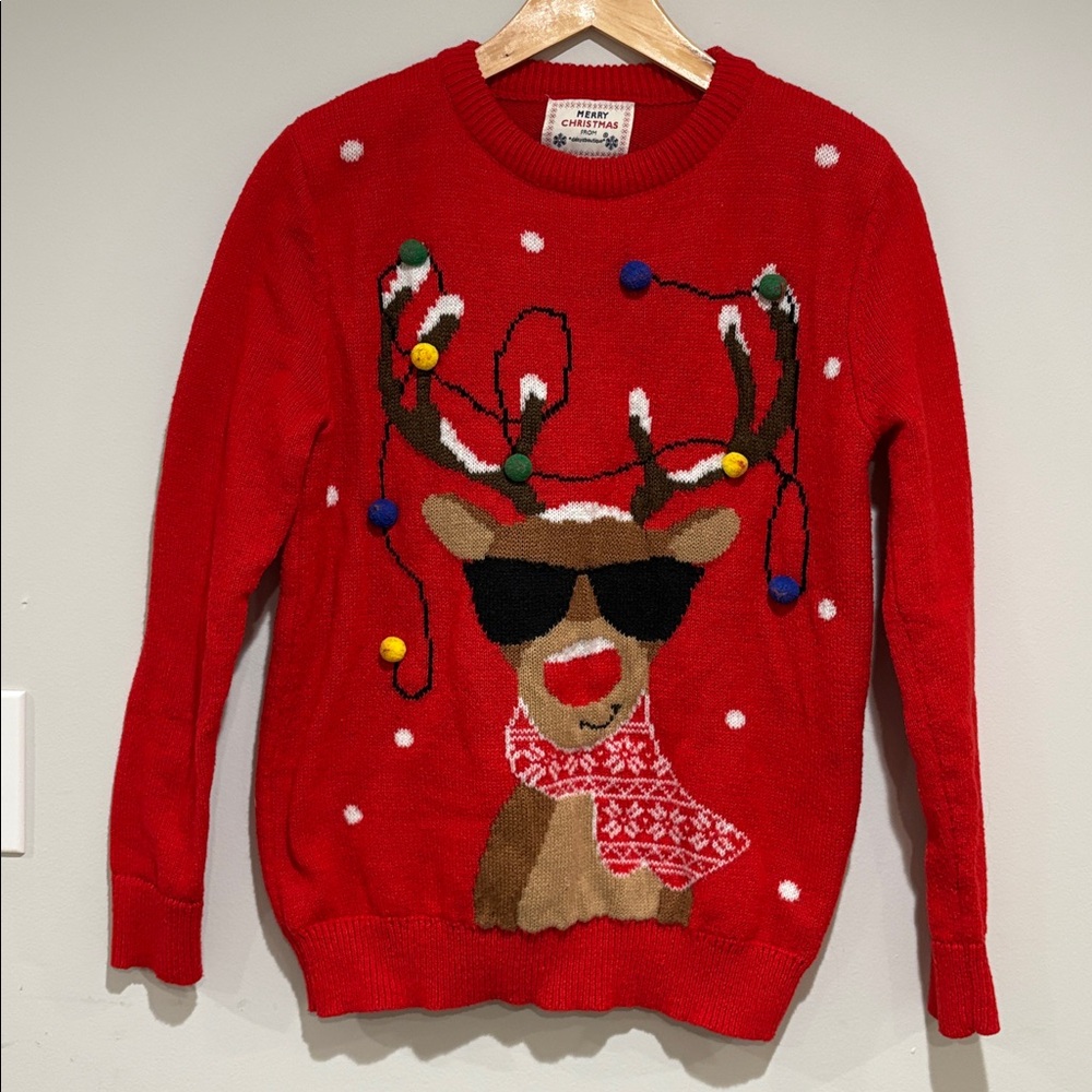 Daisys Boutique Red Reindeer Sweatshirt